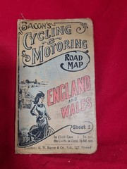 Bacon’s Cycling and Motoring Road Map England And Wales Sheet 2