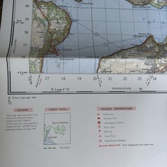 Vintage Ordnance Survey Tourist One Inch Loch Lomond & The Trossachs 1976 Map