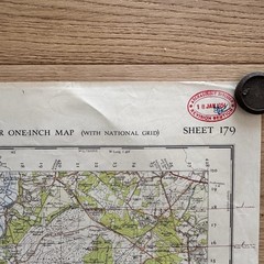 Vintage Ordinance Survey Map Sheet Bournemouth 1953 Antiquity Reprint