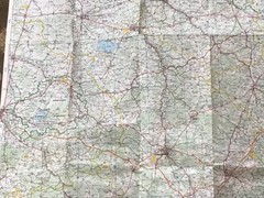 Large Recta Foldex 38″ X 52″ FRANCE & Partial Europe Map