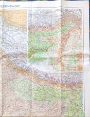 Bartholomew World Travel Map 15: Indian subcontinent • Scale- 1:4,000,000 (1979)