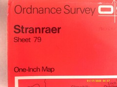 Ordnance Survey One-Inch Map. Sheet 79. STRANRAER. VG+