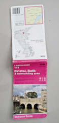 Bristol Bath & surrounding area OS Ordnance Survey Landranger Map Sheet 172 1983