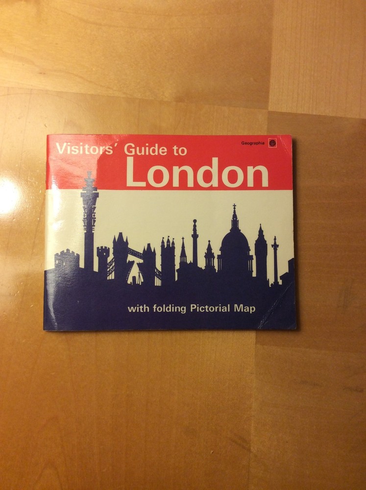 Vintage Visitors Guide And Map To London