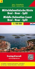 SHEET 3, MIDDLE DALMATIAN COAST/BRAC/HVAR/SPLIT By Freytag-berndt Und Artaria