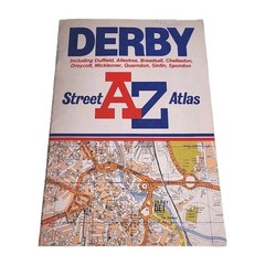 Derby Street AZ Atlas 1991 Paperback Book