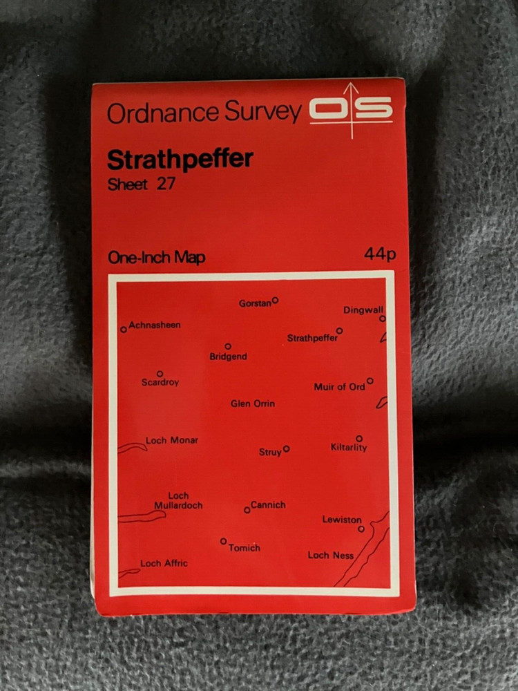 Ordnance Survey One Inch Map, Strathpeffer, sheet 27, 1969