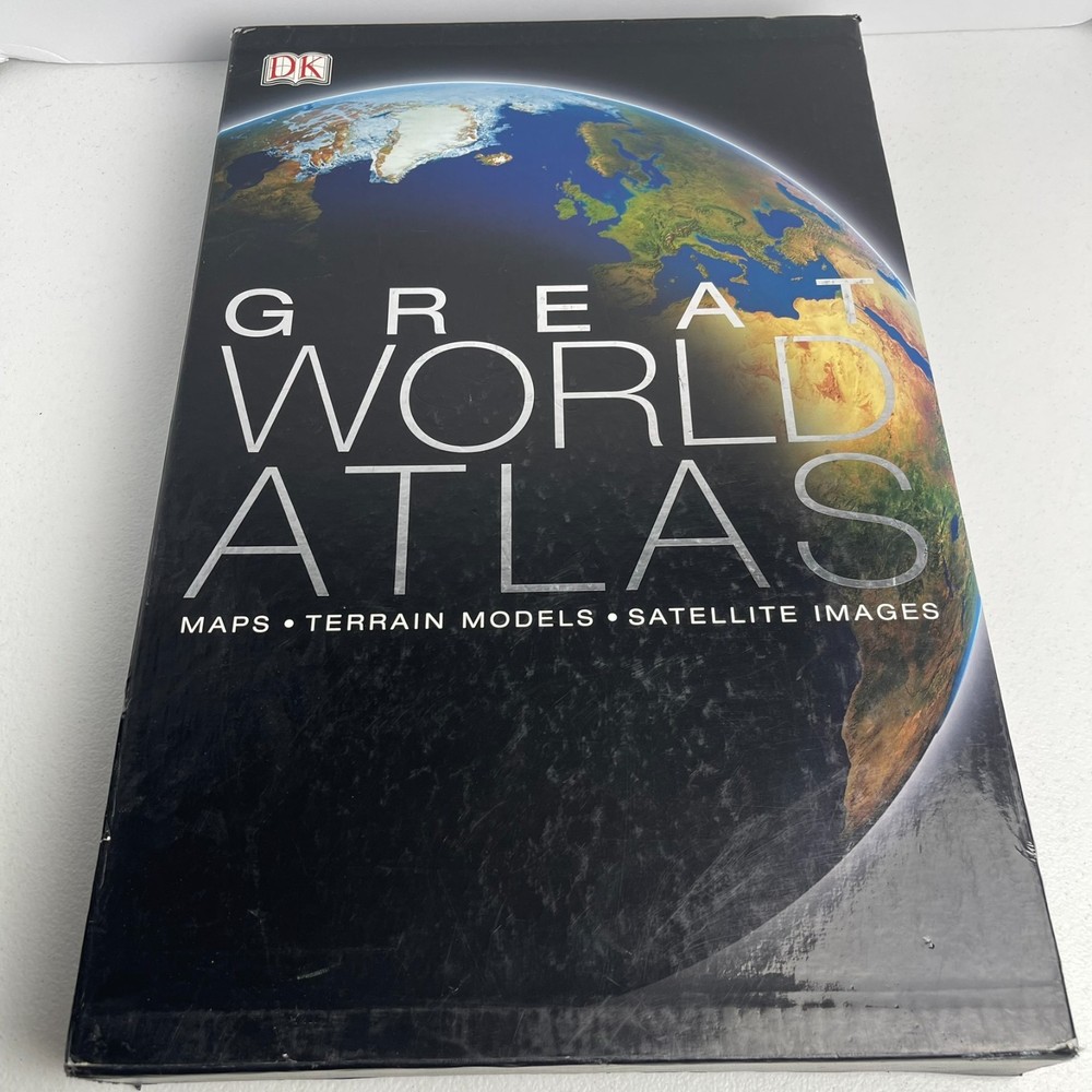 DK Great World Atlas – Maps – Terrain Models – Satellite Images