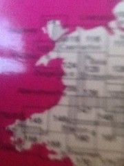 OS map Aberystwyth Landranger Sheet 135 1:50,000 1974, List 25