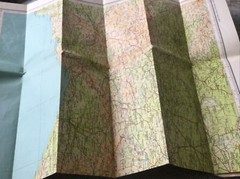 1970s Old Vintage Bartholomew’s Half-inch Contoured Map Sheet 4 Devon
