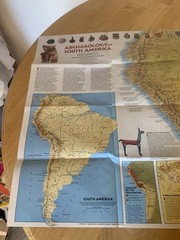 National Geographic Indians Of South Americe Map Magazine 1982