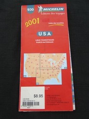 VINTAGE 2001 MICHELIN MAP #930 USA, PLACES OF INTEREST & NATIONAL PARKS – MINT