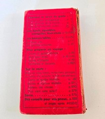 RARE 1954 Guide du pneu France Michelin Tyre Book Collectible HEAVY WEAR, READ!