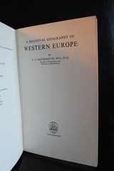 A Regional geography Of Western Europe By F. J. Monkhouse