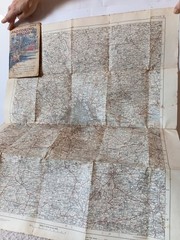 1930s Motoring And Hiking Map Sections (K) And (LL) London Homw Country Maps
