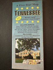 A Five Star Road Map Of State Of Tennessee
