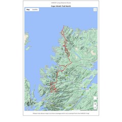 Scotland Trail Hiking Map Cape Wrath Trail North Walking Path Route Harvey Maps