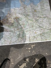 vintage Michelin Map 987 featuring Germany, Austria, and Benelux Ref Bb6