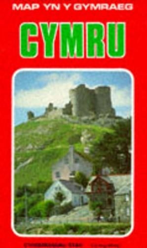 Cymru: Welsh Language Map of Wales Sheet map, folded Book The Fast Free Shipping