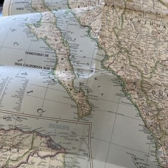 National Geographic Vintage Maps X 4 : Alaska, Mexico, World & Historic USA
