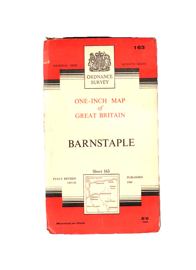 BARNSTAPLE – Ordnance Survey One Inch Map (Seventh Series) – cloth
