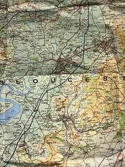 Bartholomew 1:100,000 National Map – Hereford & Gloucester, Sheet 13 – 1975