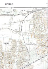 POLAND : MAP OF PIASTOW