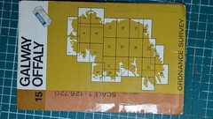 Vintage Ordnance Survey Irish Map – Offaly (15) 1978