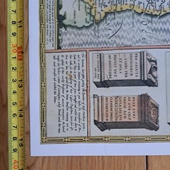 Tudor map of Northumberland by John Speed