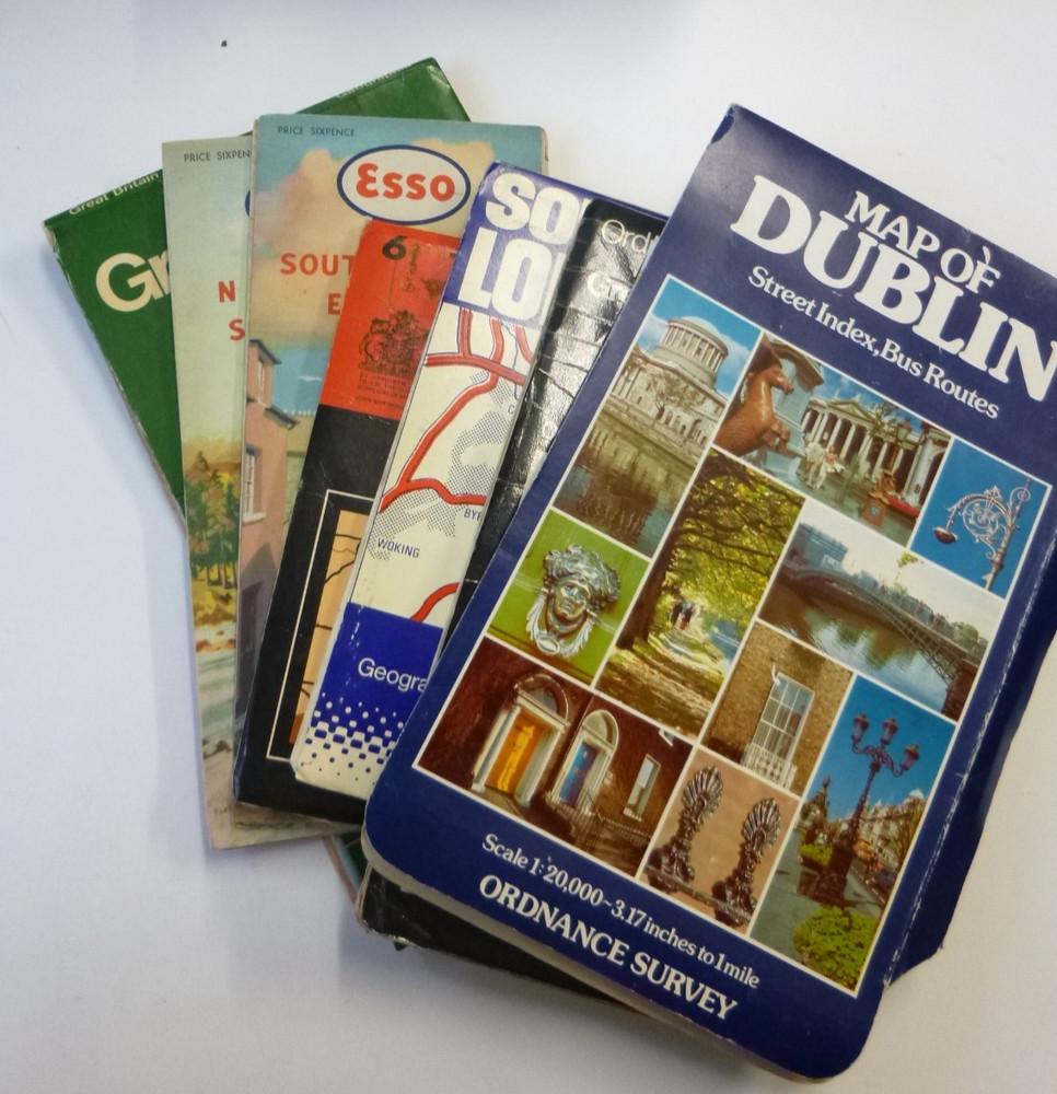 Vintage UK & Ireland Maps – South & West England, Scotland, London, Dublin