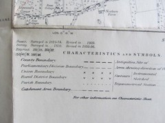 VINTAGE OS MAP OF LYNE HOUSE AREA SUSSEX 1914 EDITION – SIX INCHES TO ONE MILE