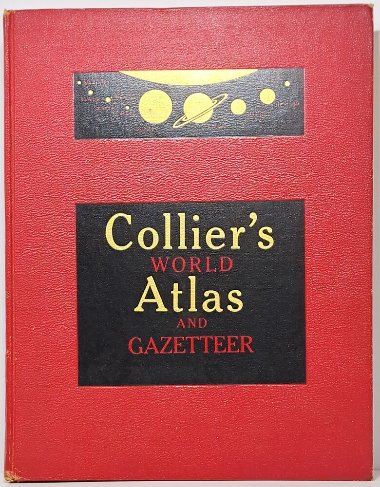 Collier’s WORLD ATLAS and Gazetteer 1955 – Coffee Table Reference Book