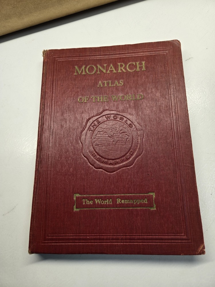 Monarch Atlas of the World, World Remapped, 1939 Hardcover