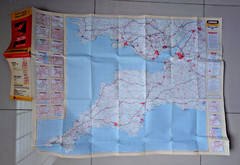 Vintage Dunlop Width-of-Road Maps x 2 SW + SE England 1970’s