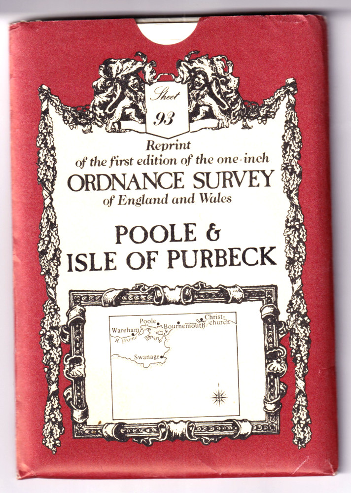 POOLE & ISLE OF PURBECK – Ordnance Survey Reprint of First Edition One Inch Map