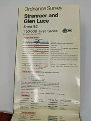 Ordnance Survey Hardback Library Map 1:50000 Scotland Stranraer & Glen Luce