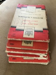 1950/60s Joblot. 5 x 7th Series CLOTH 1” maps (Job D4)