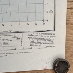 Vintage Ordinance Survey Map Sheet Bournemouth 1953 Antiquity Reprint