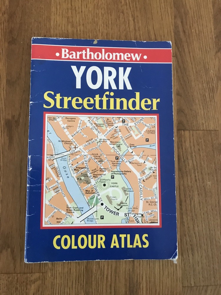 Bartholomew York Streetfinder Colour Atlas