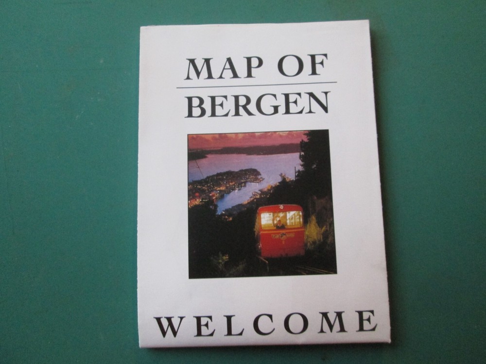 Rare Map of Bergen Norway Watch Advertising Rolex, Tag Heuer, Cartier, Patek