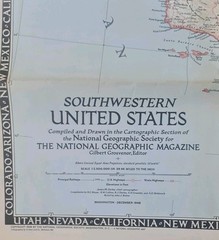 Lot of 3 National Geographic Large Folded Paper Historical Maps of the USA 1950s