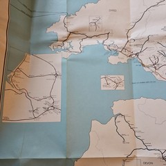 1977 British Rail England & Wales South Railway System Map – Geographia Ltd