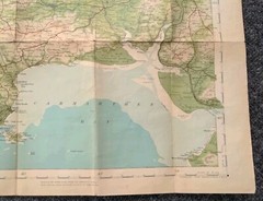 Vintage Pembroke Bartholomew’s Reduced for Tourists & Cyclists CLOTH Map