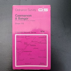 Bundle of 7 UK ordnance survey and street maps – various areas