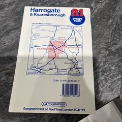 Geographia A1 – Street Map & Street Index -Harrogate & Knaresborough 1987