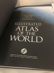 Readers Digest Illustrated Atlas Of The World Geography Location City Book Map