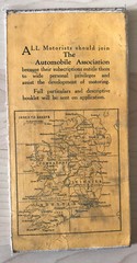 Dublin & Athlone – Vintage Bartholomew’s AA 4 miles To 1 Inch Cloth Backed Map