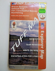 Brecon Beacons National Park OL13 Ordnance Survey Explorer Tuff map E Area 2007