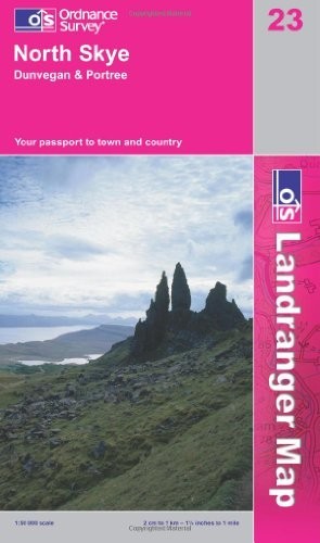 North Skye, Dunvegan and Portree (OS Lan… by Ordnance Survey Sheet map, folded