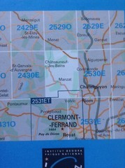 IGN Map No. 2530 O – MANZAT – With Free Post